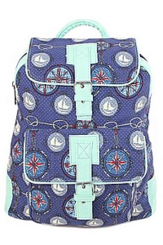 Рюкзак хлопок "1 карман"с декор.отделкой АВ8347/54