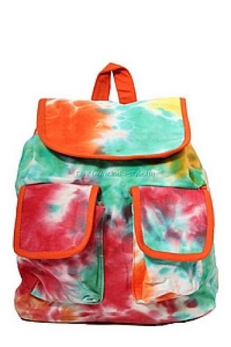 Рюкзак хлопок "2 кармана"с декор.отделкой №42