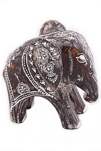 Статуэтка дерево роспись "Слон" №173