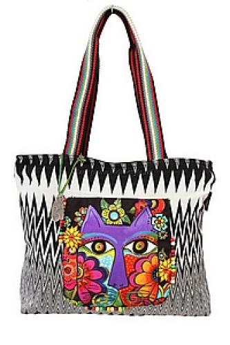 Сумка хлопок с декоративой отделкой №55