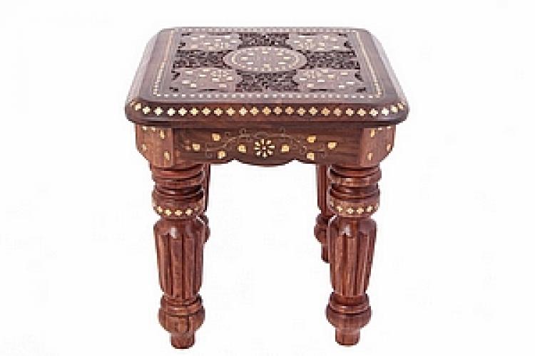 Стол-табурет (дерево) квадратный №102