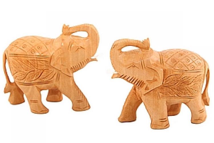 Статуэтка "Слон резной хобот вверх"№89