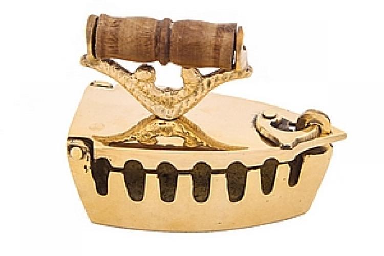 Сувенир "Утюг" латунь №77