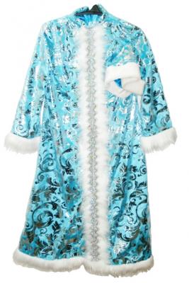  Костюм взрослый - "Снегурочка" с узорами (вид 2) 