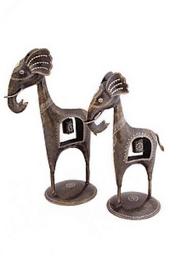 Статуэтка железо роспись"Слон" №180