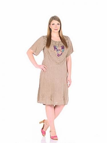 Платье (вискоза) с вышивкой №118
