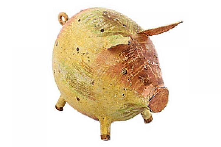 Статуэтка "Свинья" (жесть, роспись) №35