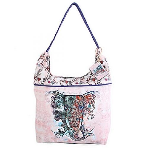 Сумка хлопок с декор. отделкой №188