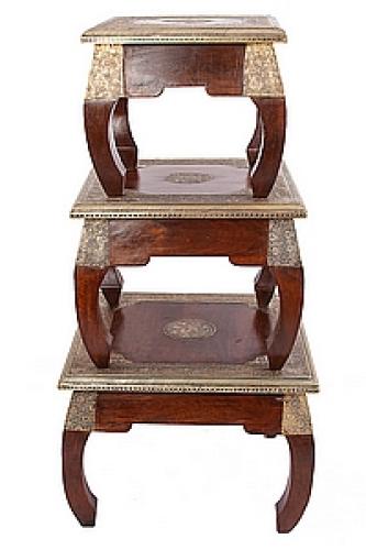 Стол набор из 3-х дерево №178