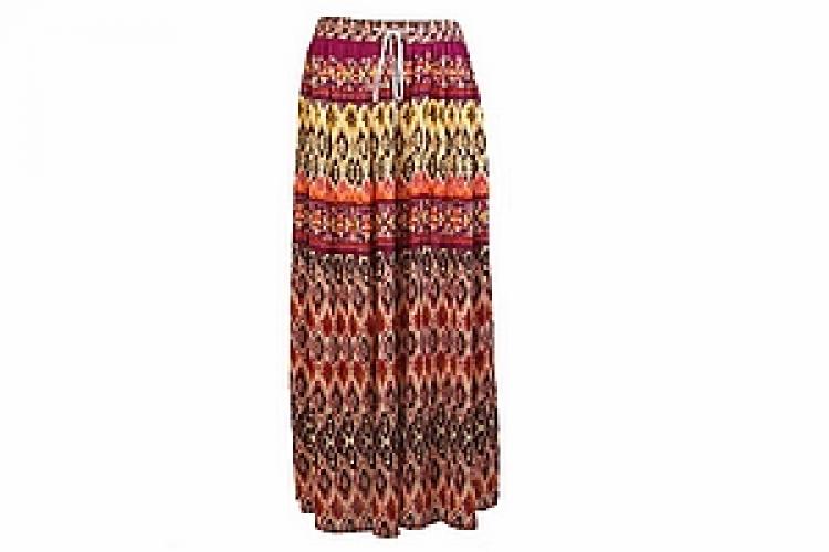 Юбка (вискоза-креп) на резинке №190