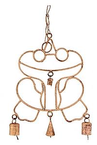 Колокольчик подвесной антик "Лягушка" №143