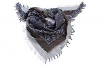 Палантин  шерсть "косынка с бахромой" №59