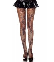 Колготки с цветочным кружевом