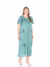 Платье (вискоза) с вышивкой №44
