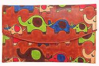 Кошелек кожа ручная роспись №134