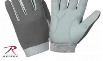 Стрейчевые лиственно-зеленые перчатки 