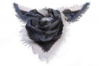 Палантин  шерсть "косынка с бахромой" №95