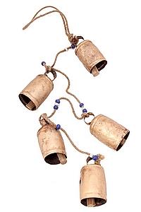 Колокольчик подвесной антик "5 бочонков" №97