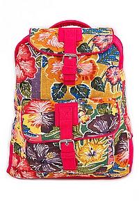 Рюкзак хлопок "1 карман"с декор.отделкой АВ8347/7