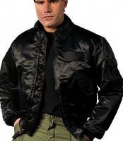 Черная летная куртка 