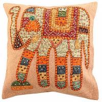 Наволочка с вышивкой "Слон" №29