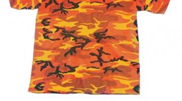 Футболка оранжевый камуфляж 