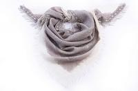 Палантин  шерсть "косынка с бахромой" №109