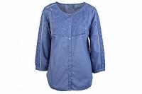 Блузка (хлопок) с кружевом №131