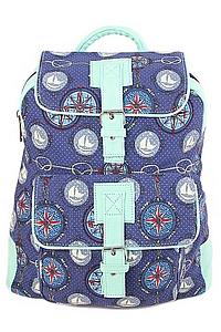 Рюкзак хлопок "1 карман"с декор.отделкой АВ8347/54