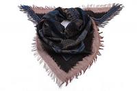 Палантин  шерсть "косынка с бахромой" №25