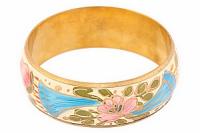 Украшение  Браслет латунь ручная роспись   №59