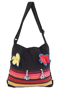 Сумка хлопок на лямке " молнии"  №42