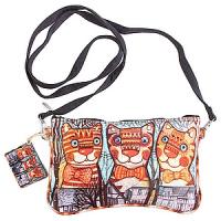 Сумка хлопок с декор. отделкой №80