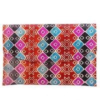 Кошелек кожа ручной принт №155