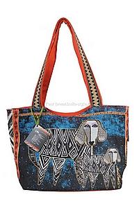 Сумка хлопок с декоративой отделкой №80