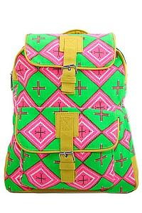 Рюкзак хлопок "1 карман"с декор.отделкой АВ8347/43