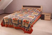 Покрывало с аппликацией ручной работы№13