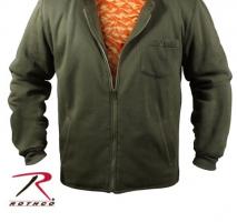 Оливковая флисовая курточка 