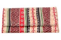 Кошелек кожа ручной принт №198