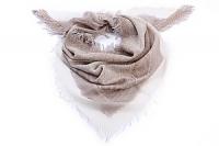 Палантин  шерсть "косынка с бахромой" №195