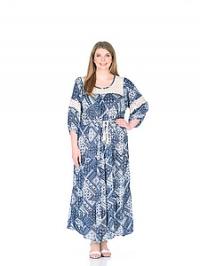 Платье (вискоза креп) с кружевом №192