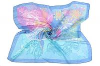 Платок (шелк нат)в ассортименте (100*100) №87