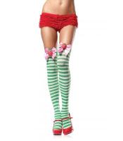 Чулки с вертикальной полосой сзади