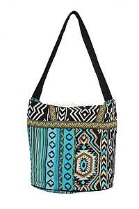 Сумка хлопок с декор. отделкой №195